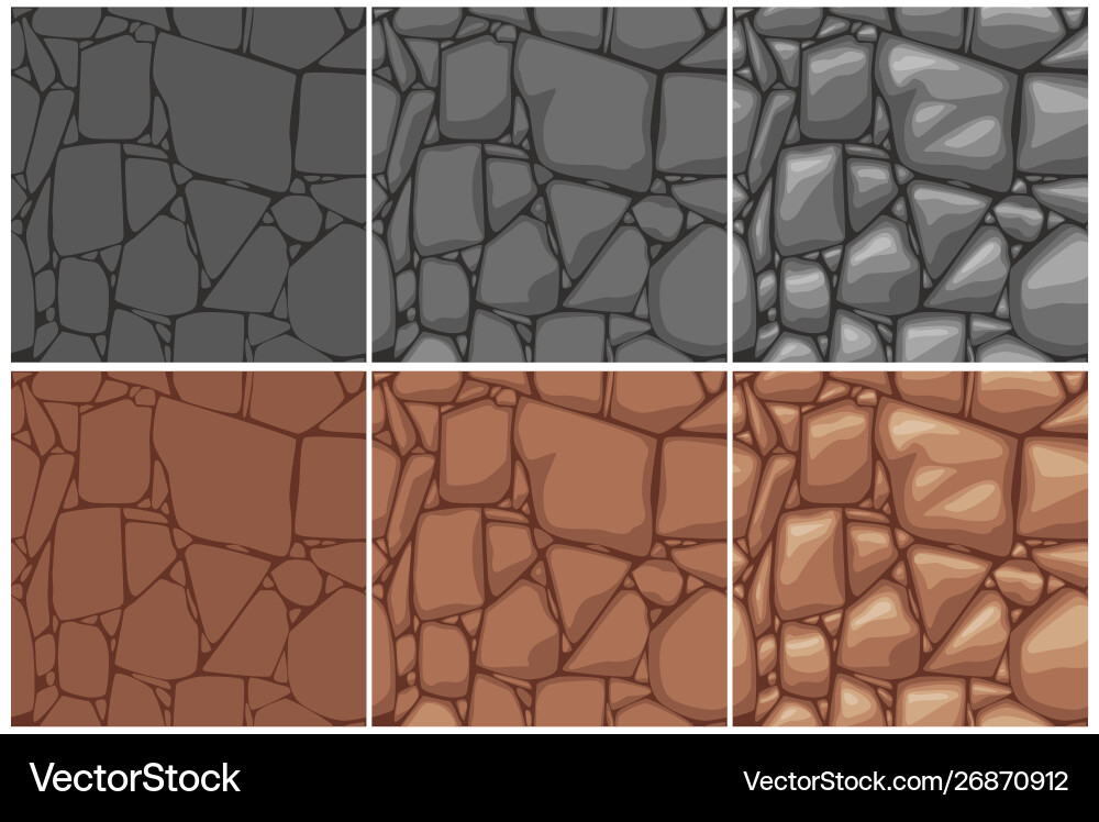 Stone Texture Seamless Pattern vector image