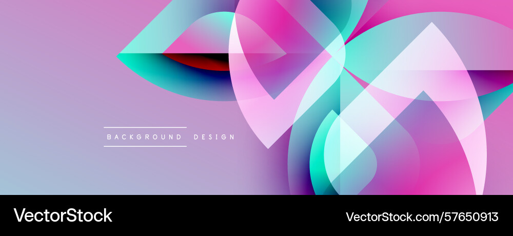 Abstract colorful shapes overlap soft gradients Vector Image