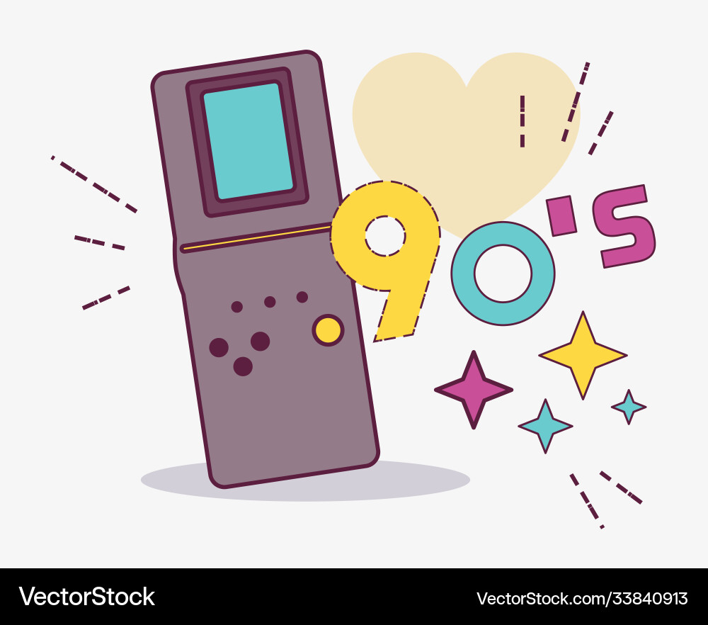Design style element collection 90s Design style element collection 90s vector image