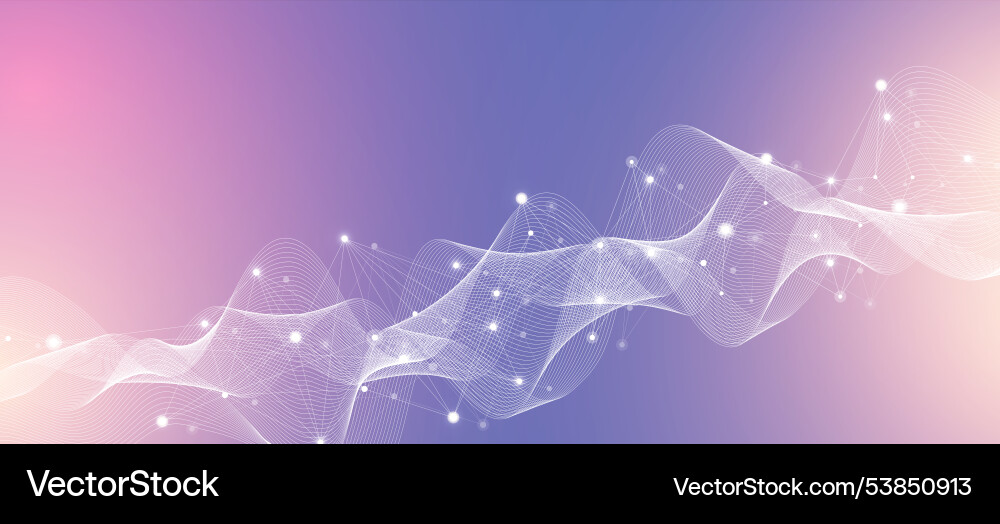 Digits abstrakter Hintergrund mit verbundenen Linien Digits abstrakter Hintergrund mit verbundenen Linien Vektorbild