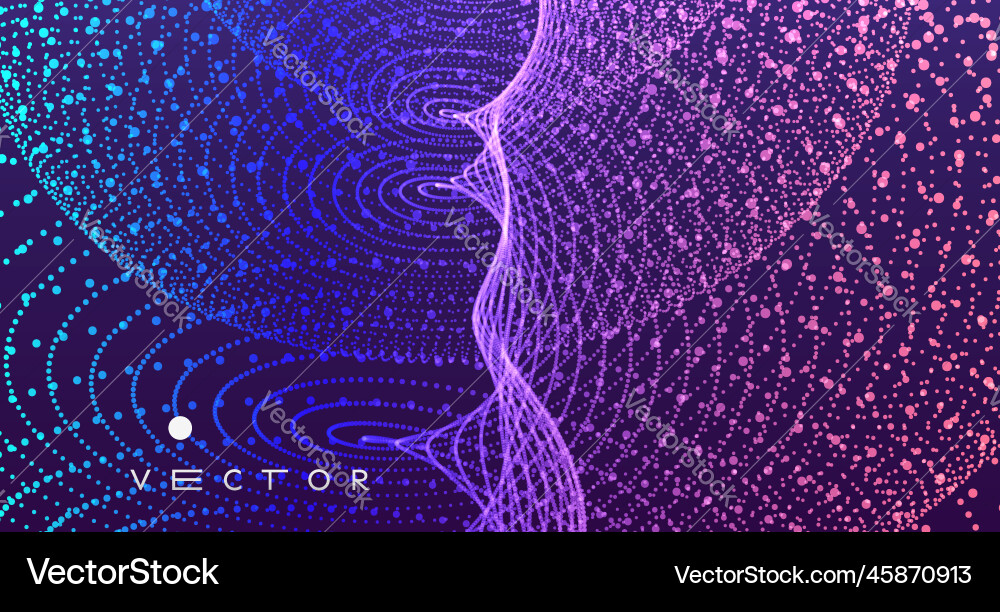 Dynamic Particle Swirl vector image