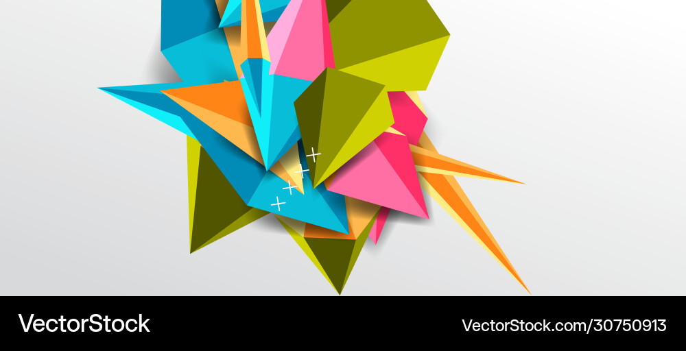 Dynamic Triangle Abstract Background vector image