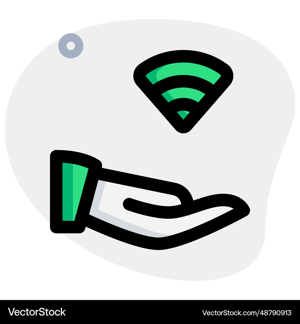 Easy to share data with wireless connection vector image