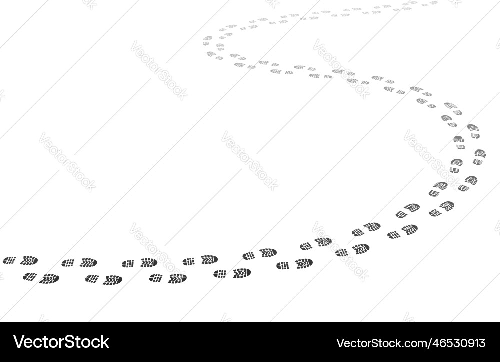 Footprint Trail Background vector image