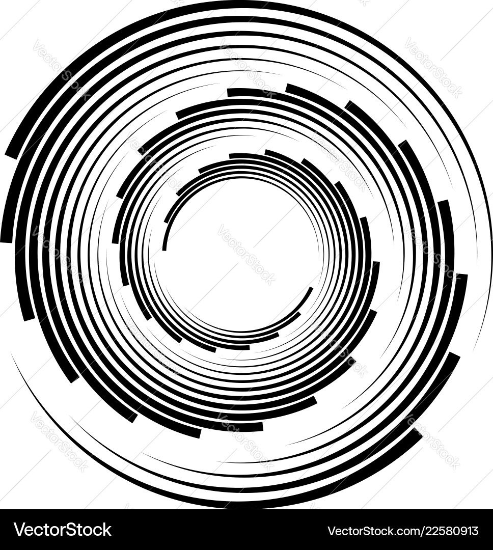 Geometric radial element abstract concentric Geometric radial element abstract concentric vector image