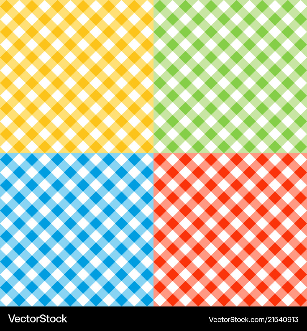 Gingham Checkered Pattern Vector Image