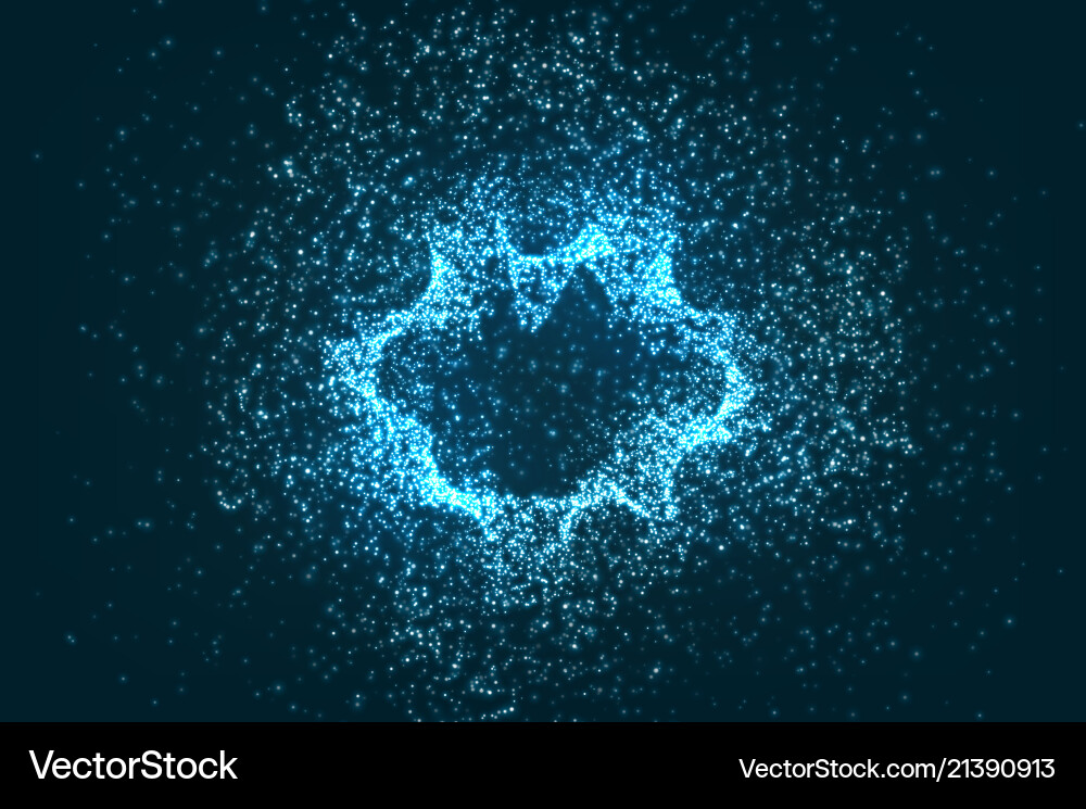 Glowing Particle Background vector image
