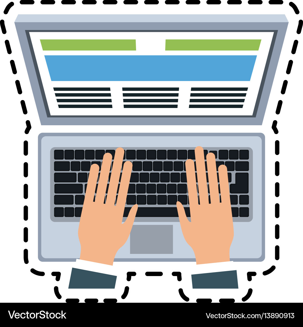 Laptop computer icon image Vector Image