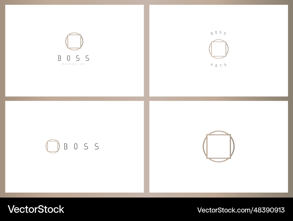 Minimalistic line logo design set template Minimalistic line logo design set template Vector Image