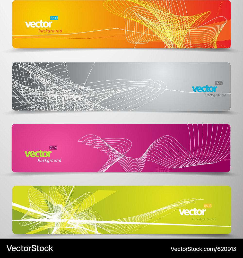 Modern Web Header Backgrounds vector image