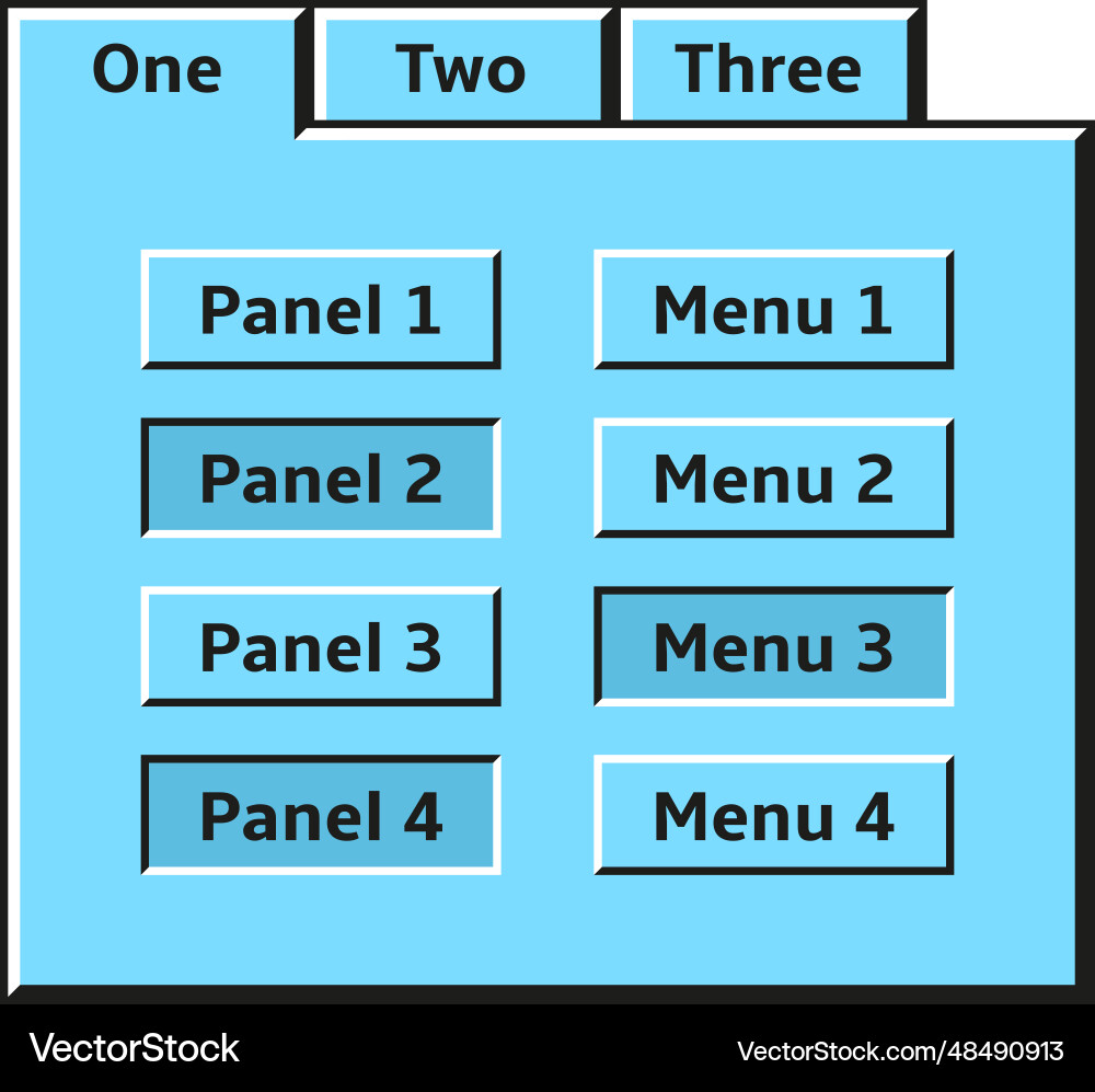 Old pc interface retro window with buttons Old pc interface retro window with buttons vector image