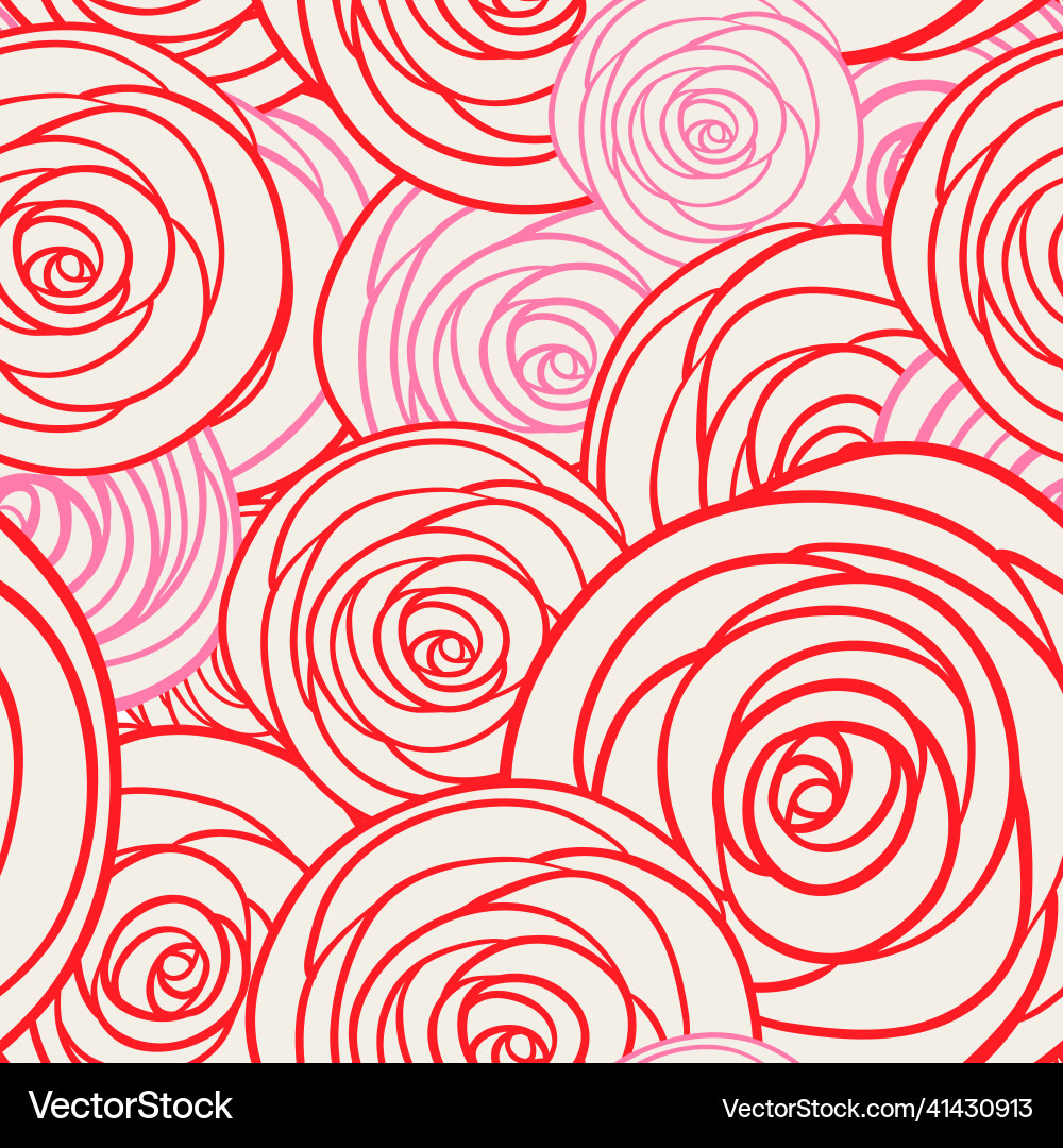 Roses seamless pattern Roses seamless pattern Vector Image