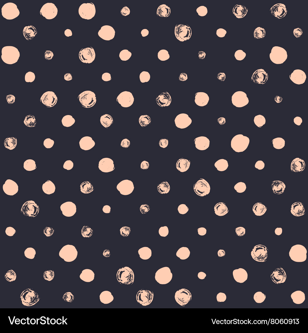 Rough Polka Dot Pattern Vector Image
