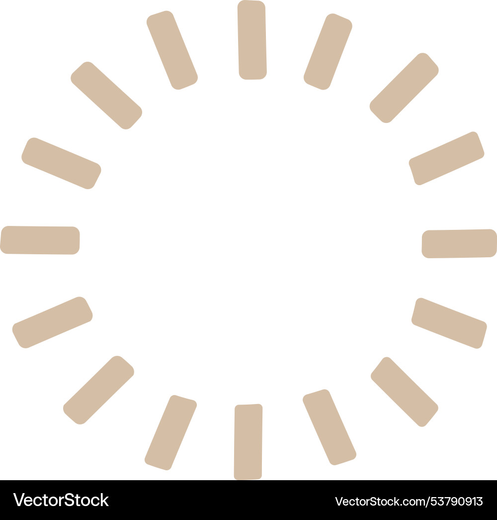Spinner progress circle indicator vector image