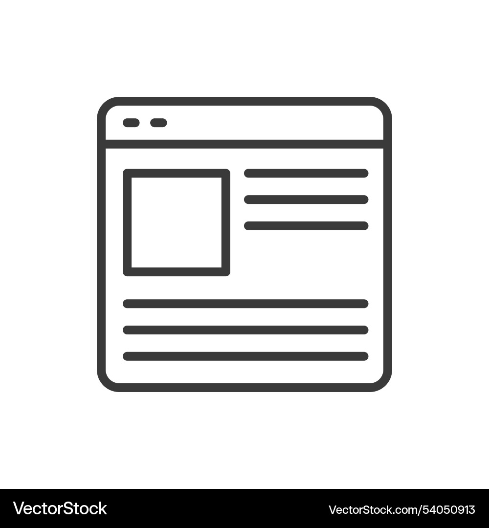 Web text content in line design Web text content in line design Vector Image