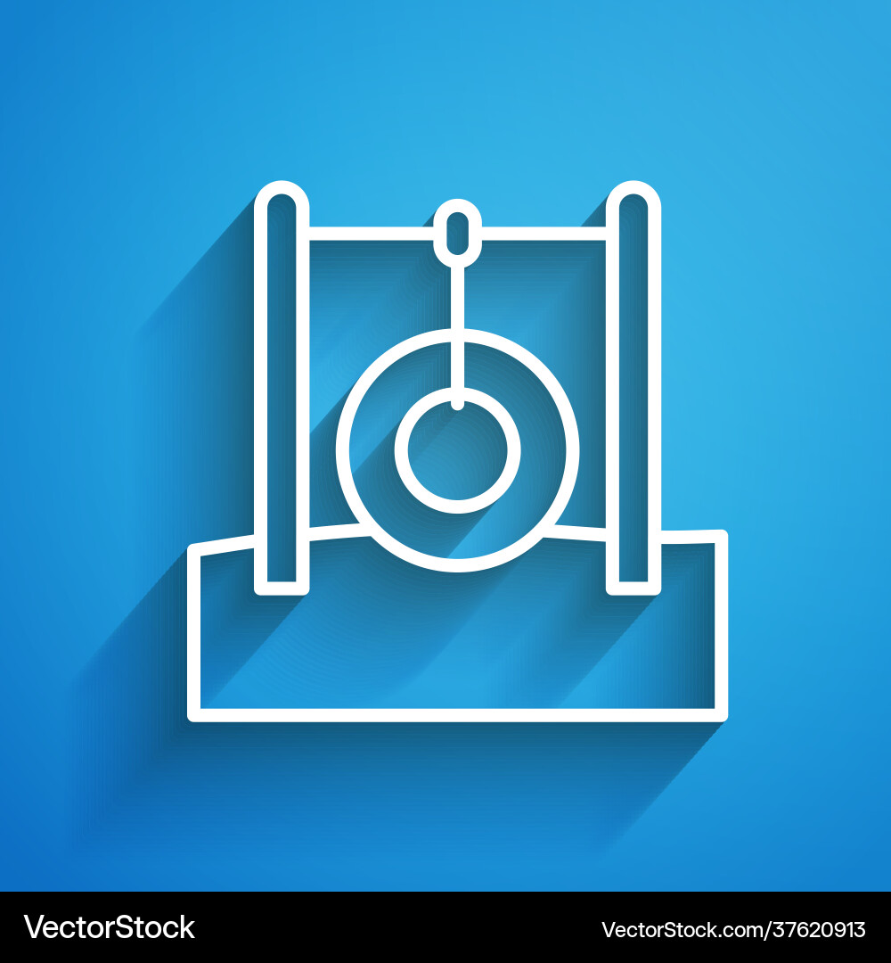 White line car tire hanging on rope icon isolated White line car tire hanging on rope icon isolated vector image