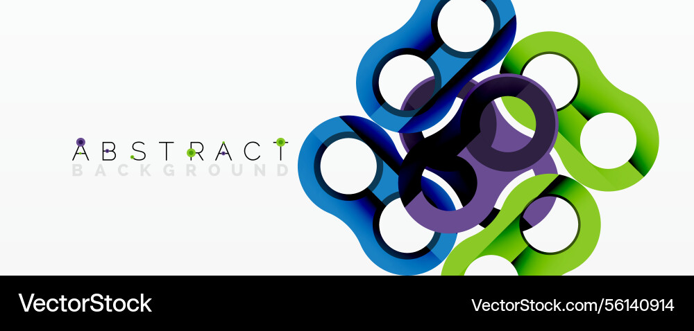 Abstract design overlapping colorful rings create Abstract design overlapping colorful rings create Vector Image