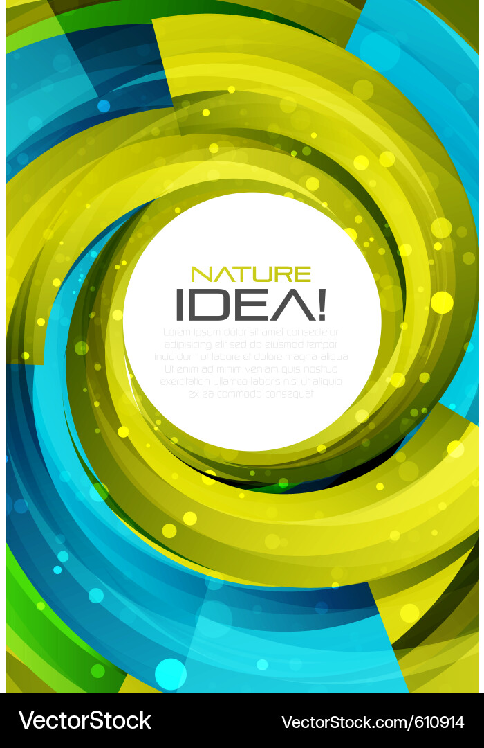Dynamic Color Swirl Background vector image