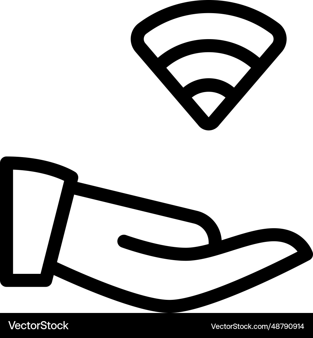Easy to share data with wireless connection Vector Image