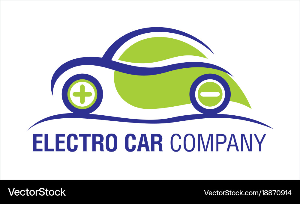 Electric Car Company Logo vector image