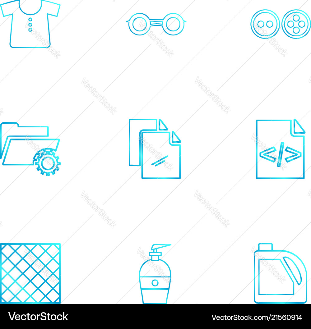 Garmets code folder hardware tools labour vector image