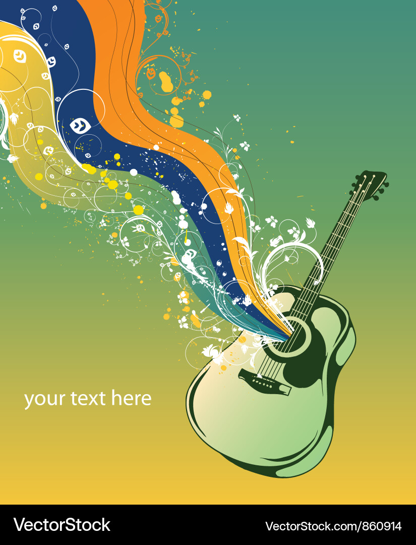 Musical Wave vector image