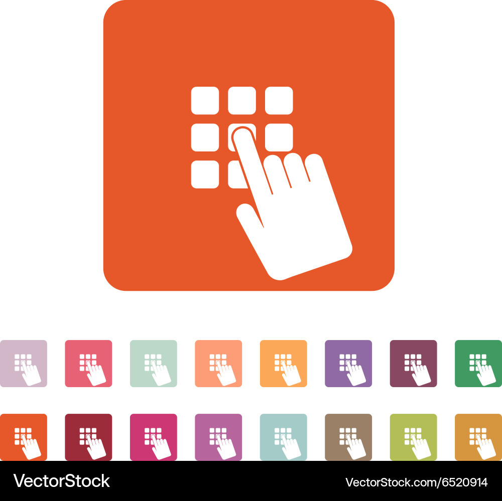 Password Unlock Icon - Pin Code vector image