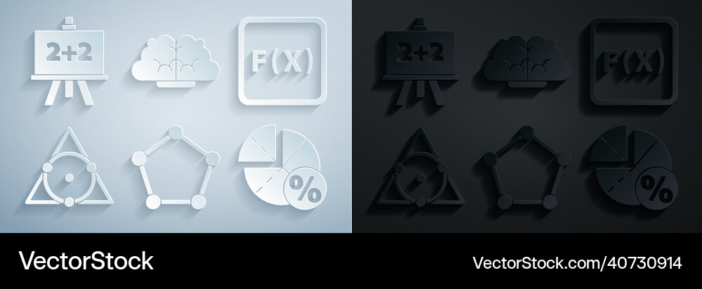 Set geometric figure pentagonal prism function Set geometric figure pentagonal prism function vector image
