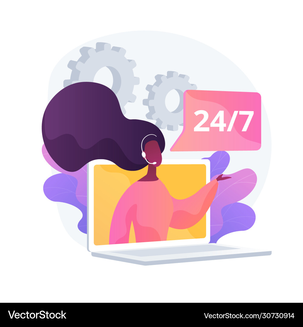 Tech support concept metaphor Tech support concept metaphor vector image