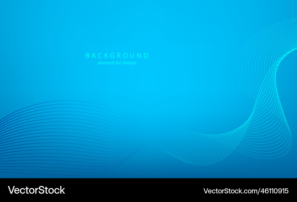 Abstract gradient background wave element Abstract gradient background wave element vector image