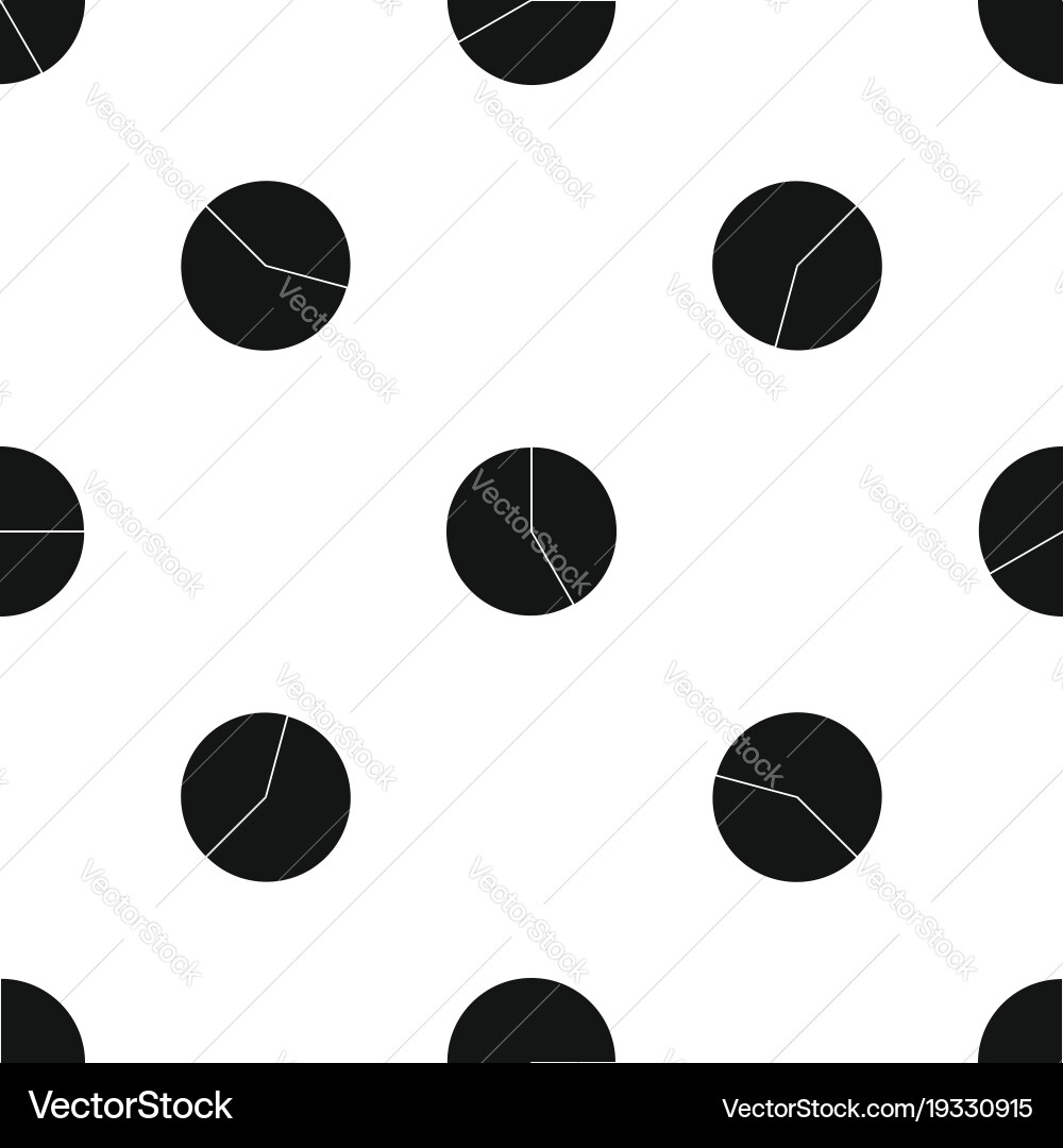 Abstract pie chart for business pattern seamless vector image