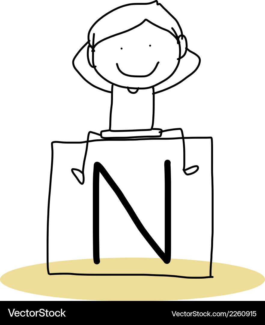 Happiness alphabet Vector Image