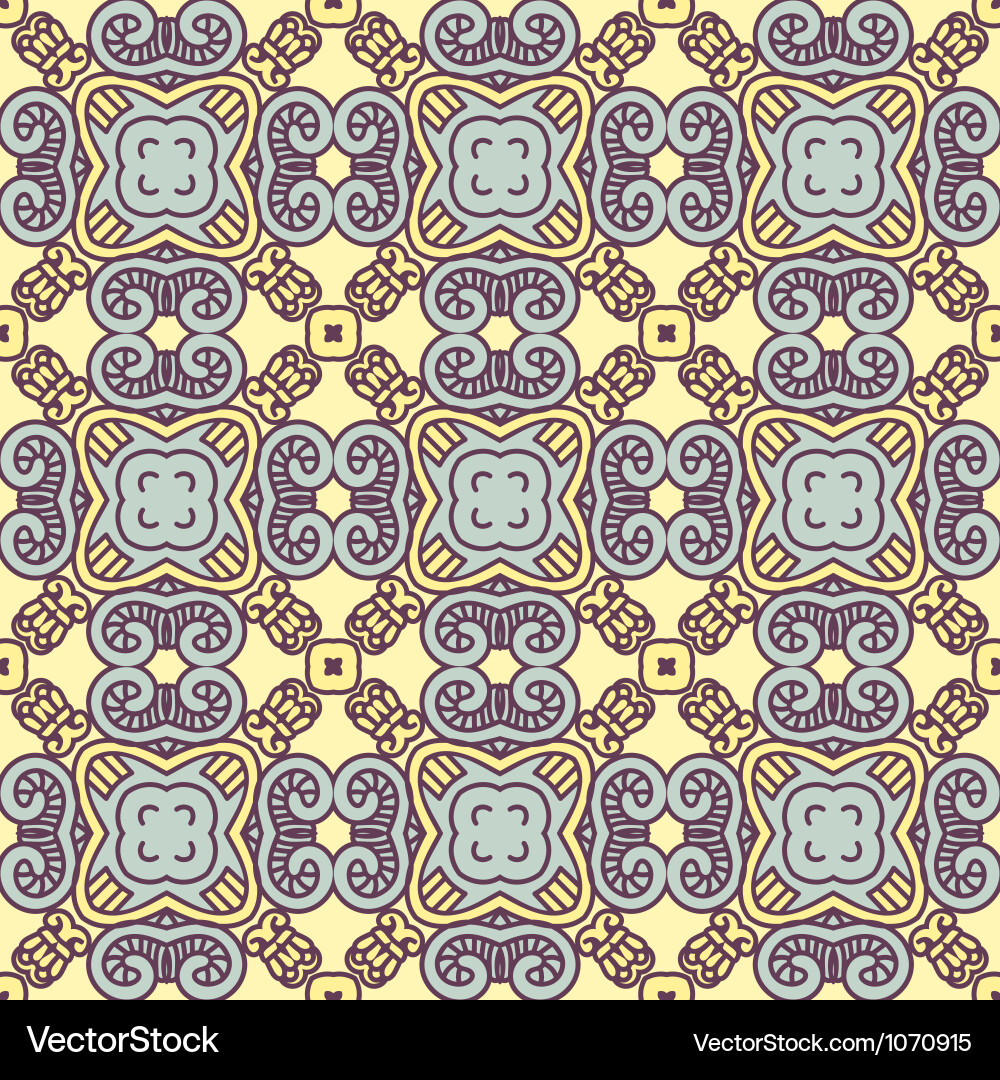 Retro Geometric Pattern Background vector image