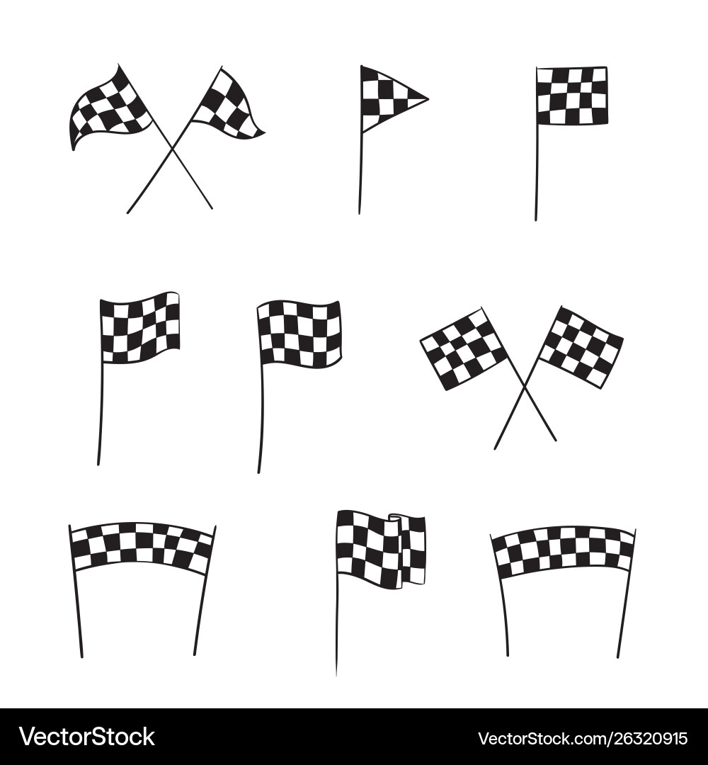 Start and finish banner Royalty Free Vector Image