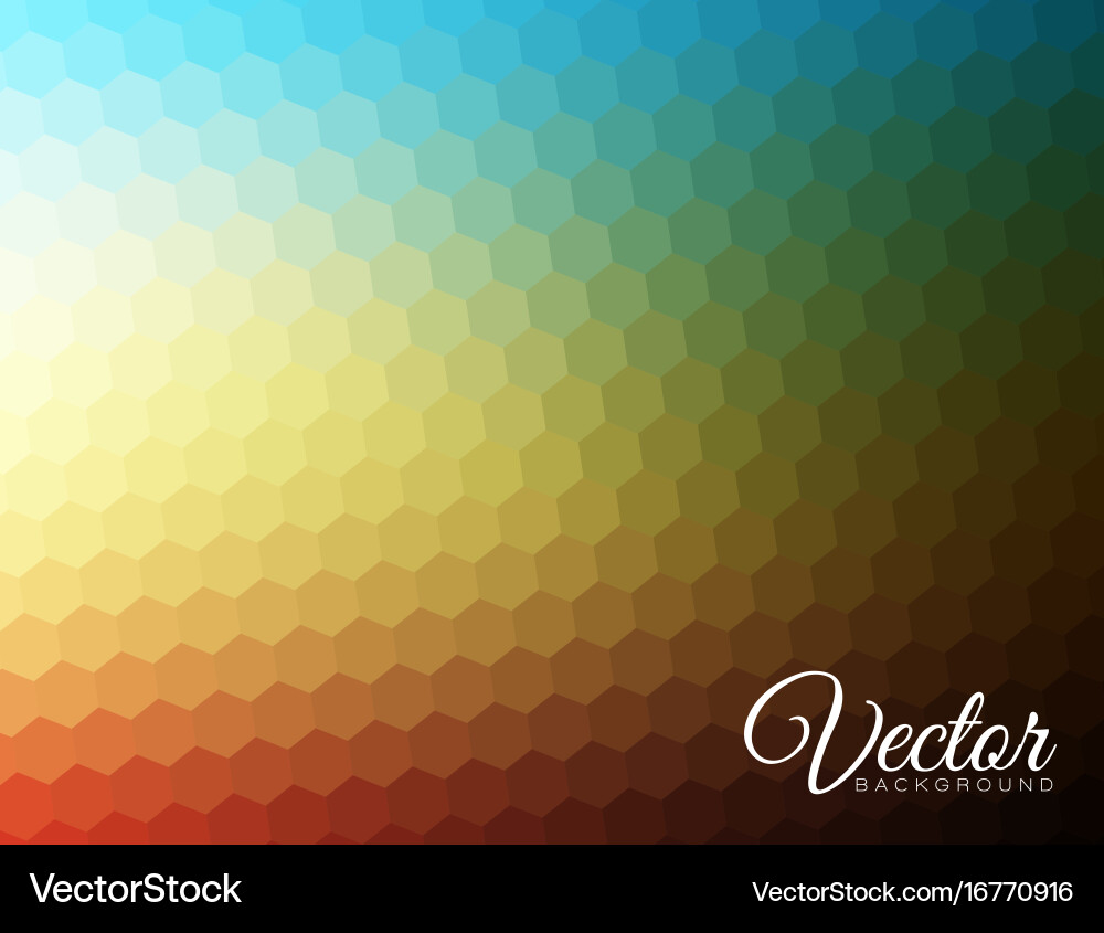 Abstract blurred hexagonal background vector image