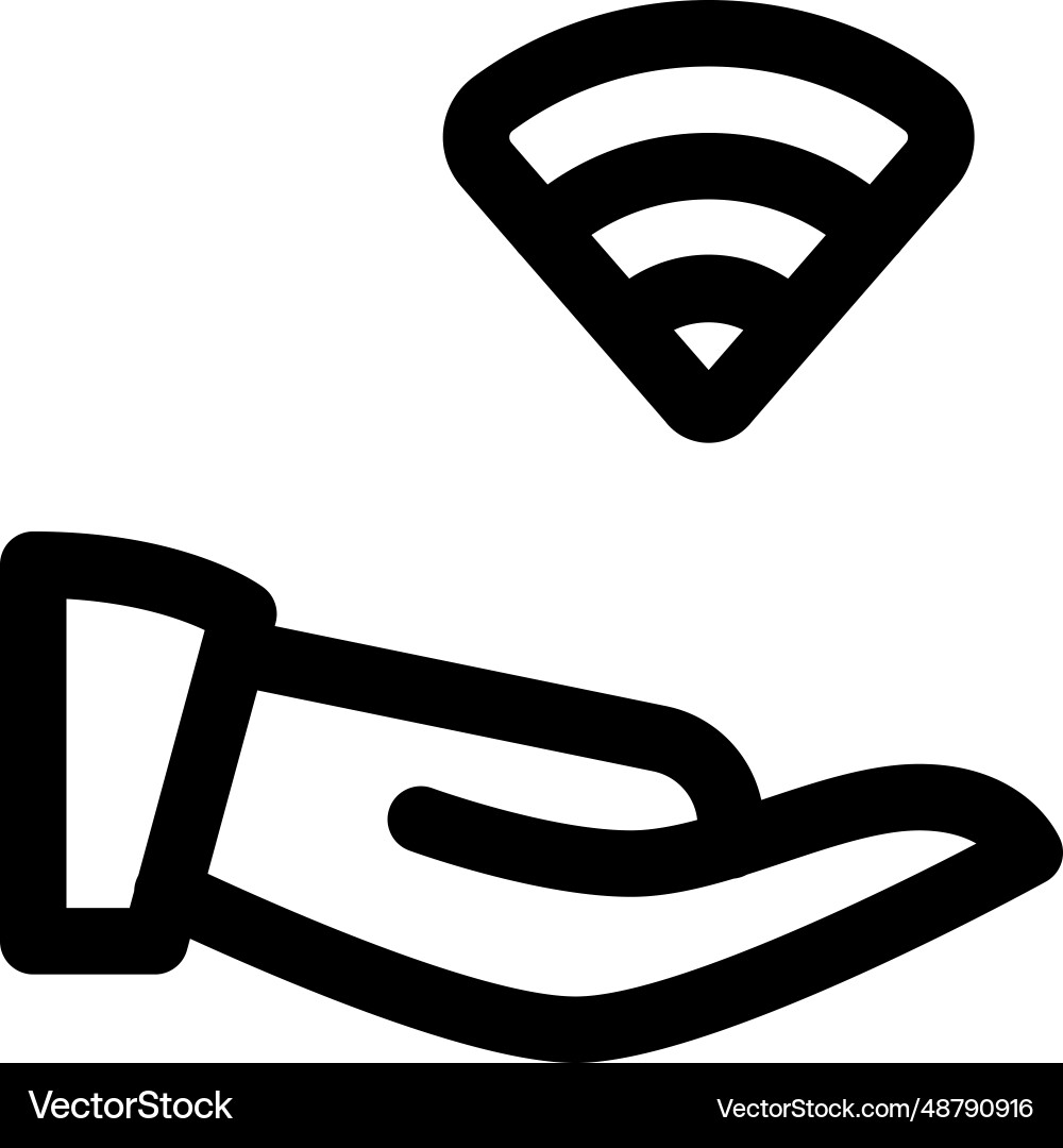 Easy to share data with wireless connection Vector Image
