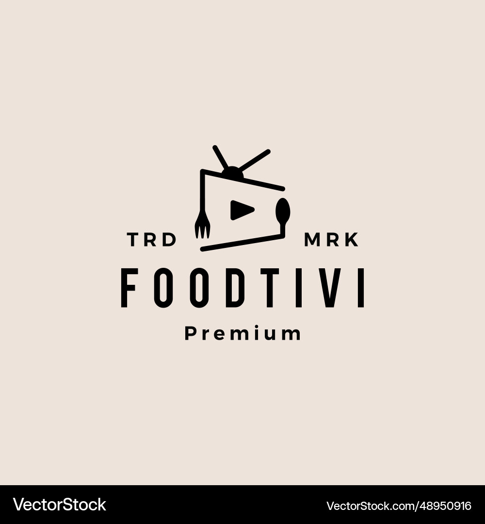 Fork spoon food channel television tv culinary Fork spoon food channel television tv culinary vector image
