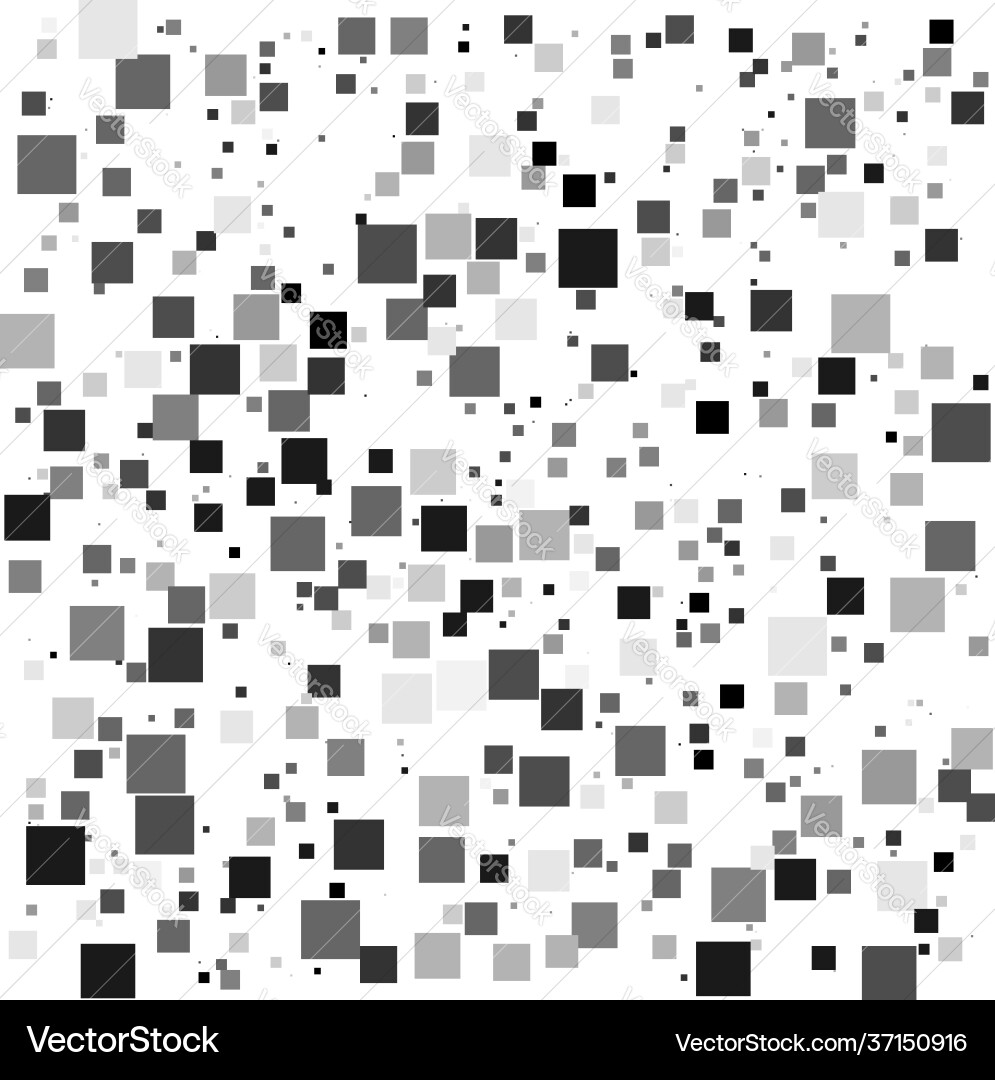 Grayscale random squares checkered pattern Grayscale random squares checkered pattern vector image