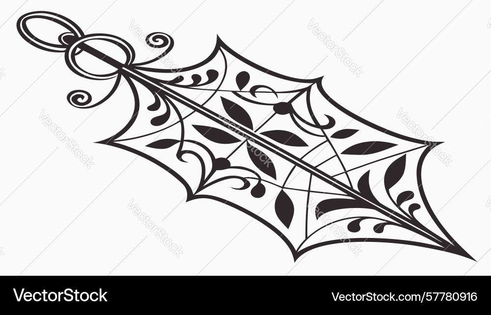 Intricate ornate decorative element adding Vector Image