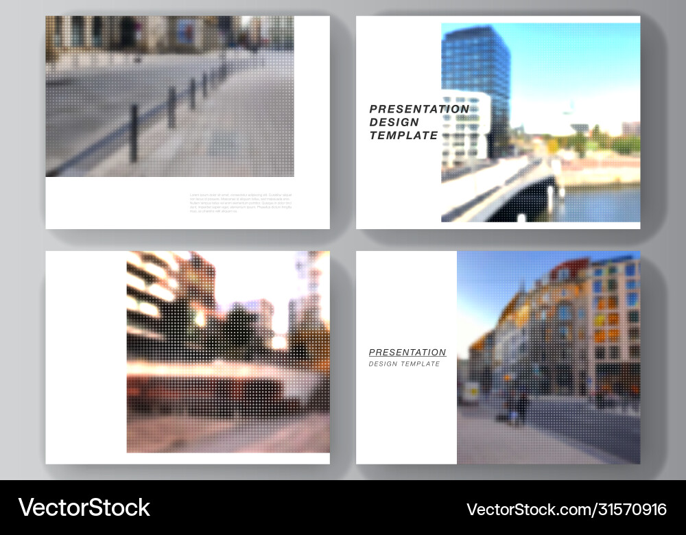 Layout presentation slides design Layout presentation slides design vector image