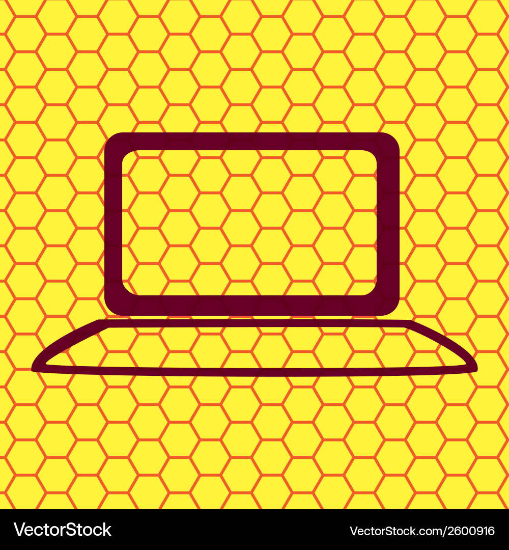 Notebook flache moderne Web-Taste und Raum für Ihre Vektorbild