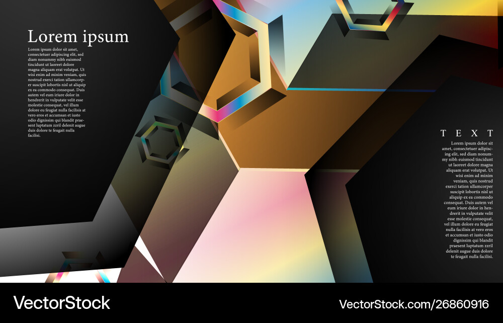 Overlapping hexagon backgrounds suitable for any Vector Image