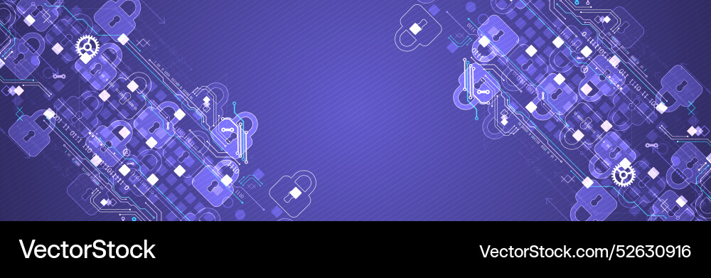 Secure digital background virtual confidential Secure digital background virtual confidential vector image