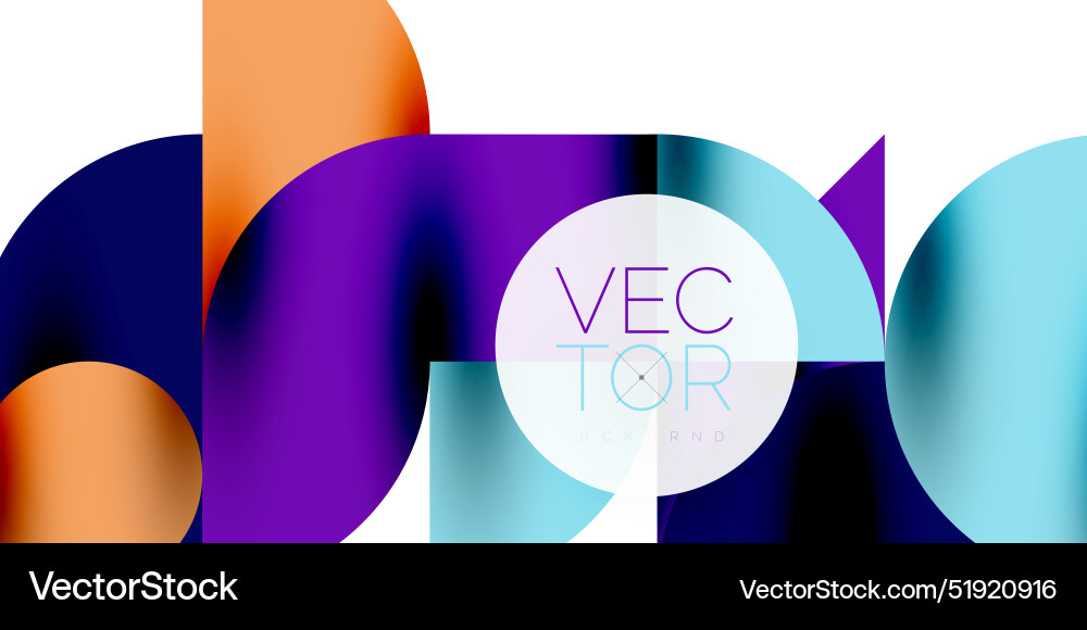 Shadow effect shiny circles and round triangles Vector Image