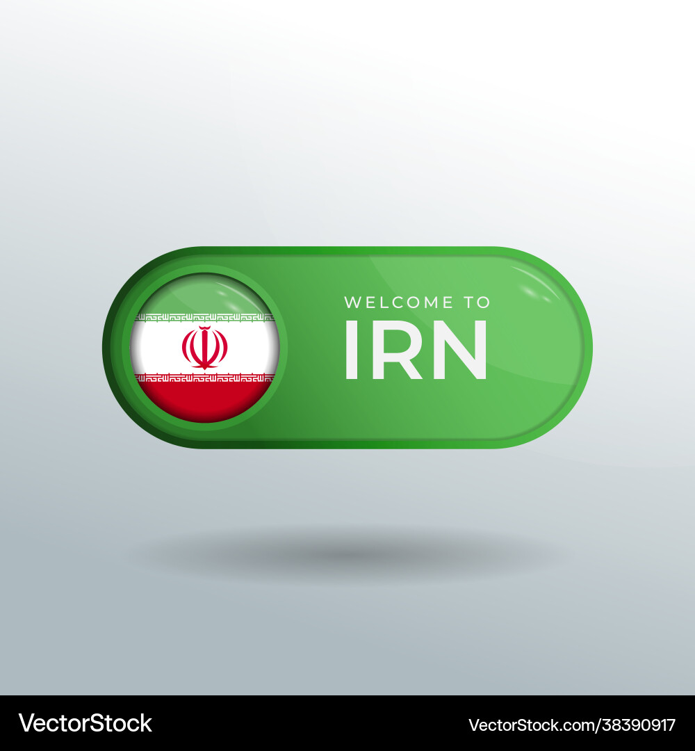 3d label and location pointer flag nation iran 3d label and location pointer flag nation iran Vector Image
