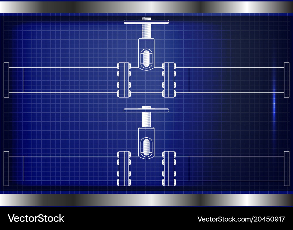 3d model of an pipeline Vector Image