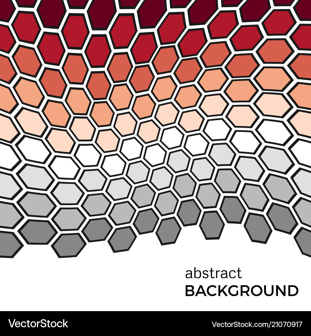 Abstract background with color hexagons Abstract background with color hexagons vector image
