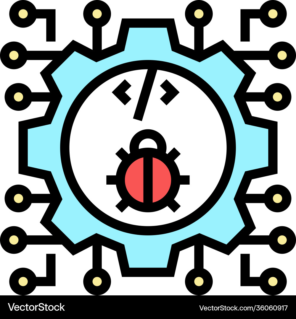 Development debug color icon vector image