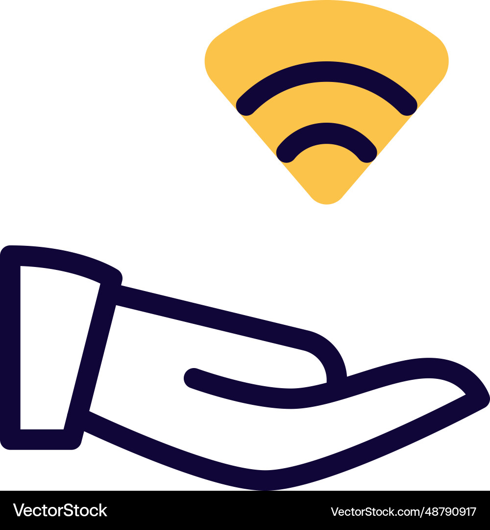 Easy to share data with wireless connection vector image