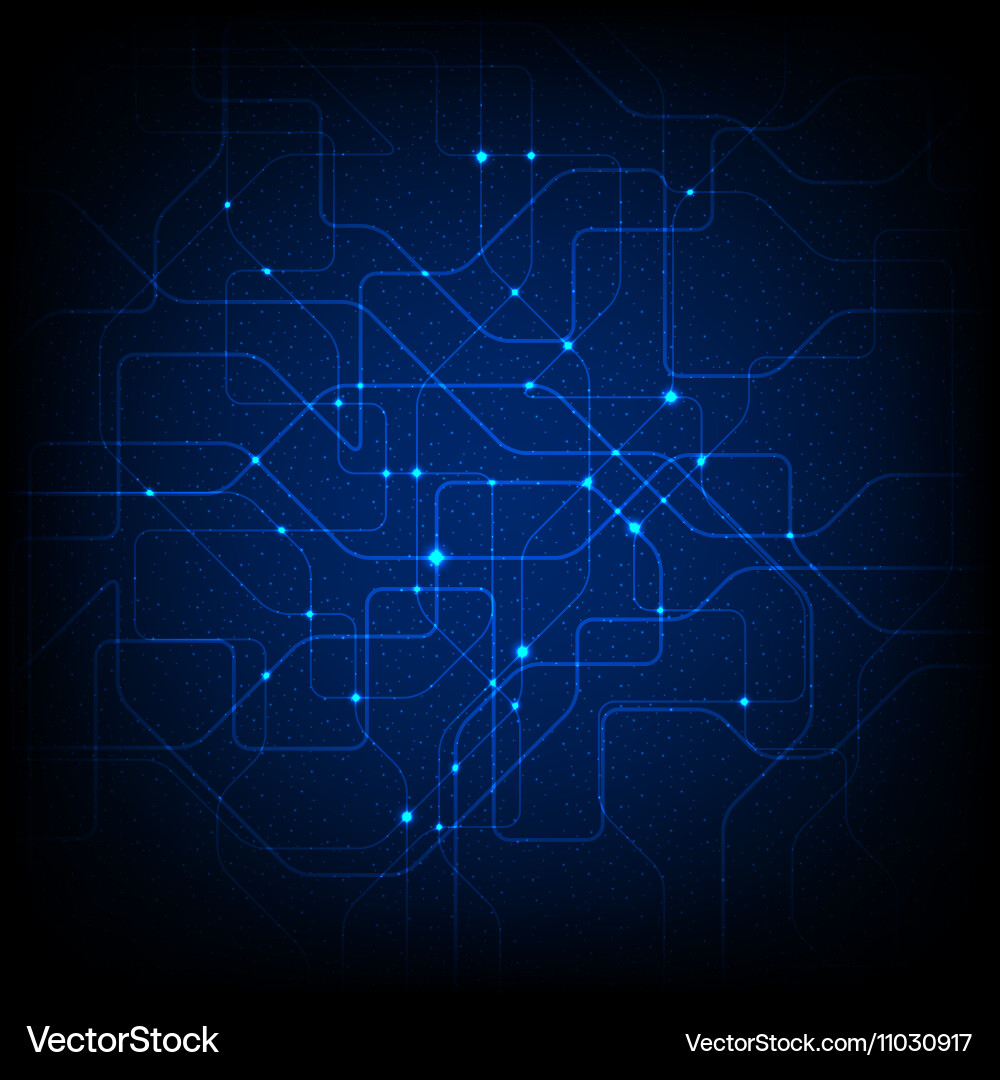 Electronic Circuit Board Pattern vector image